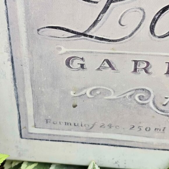 Fleur de Lis Lotion Fragrance French Canvas Wall Hanging - Picture 4 of 7